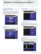 MX882000C W-CDMA Measurement Software - 3