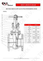 Gate valve F4 rising stem-metal/brass seat - 3