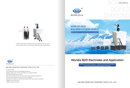 Worldia BDD Electrodes and Application