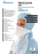 Bioclean DB Non-Sterile Pouch Style Facemask with Neck Guard - 1