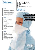 Bioclean DB Sterile Pouch-Style Facemask with Neck Guard - 1