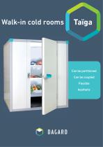 Walk-in cold rooms Taïga