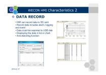 Wecon human machine interface(hmi) product description - 9