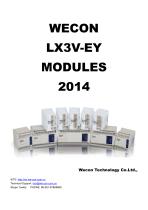 WECON PLC Extend module LX3V-EY - 1