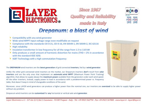Wind inverters Drepanum series