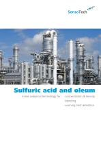 Inline analytical technology for sulfuric acid and oleum: concentration and density, blending and warning limit detection - 1