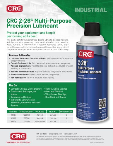 CRC 2-26® Multi-Purpose Precision Lubricant
