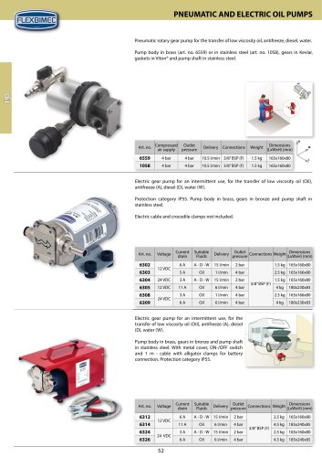 PNEUMATIC AND ELECTRIC OIL PUMPS