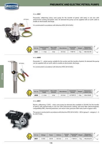 PNEUMATIC AND ELECTRIC PETROL PUMPS