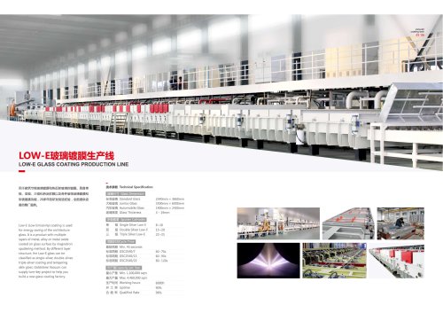 Low E Glass Coating Production Line