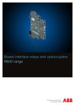 Boxed interface relays and optocouplers R600 range - 1