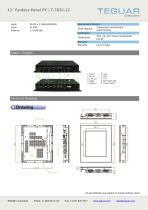 12" FANLESS PANEL PC | T-7822-12 - 2