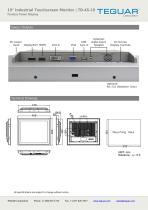 19" INDUSTRIAL TOUCHSCREEN MONITOR | TD-45-19-2