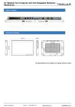 24" Medical Cart Computer with Hot Swappable Batteries | TM-5510-24 - 3