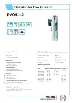 RVO/U-L2 Flow monitor and indicator for gases - 1