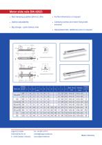 Motor slide raisls DIN 42923 - 2