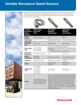 Honeywell Speed Sensor Range Guide - 11