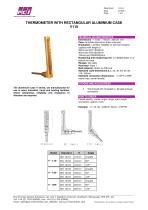 Thermometer with Rectangular Aluminium Case - 1