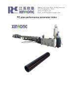 PE pipe performance parameter index - 1