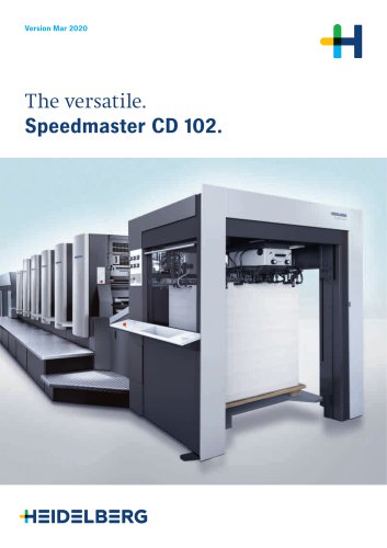 Speedmaster CD 102. - Heidelberger Druckmaschinen AG - PDF