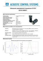 D1761 – normal-beam dual-crystal ultrasonic transducer 2.5 MHz