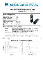 D2763 – normal-beam dual-crystal ultrasonic transducer 10 MHz