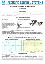 S0206 – Low frequency piezoelectric transducer 50 KHz - 1