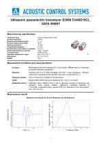 S3569 – normal beam single-crystal transducer 5 MHz - 1