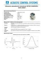 S3745 – Low frequency piezoelectric transducer 500 KHz - 1