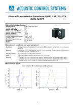 S5182 – angle-beam transducer 2,5 MHz / 70° - 1