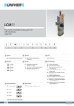 LCM50_Pneumatic retractable locating pin unit with hand lever,  single rod-1