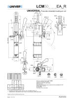 LCM50_Pneumatic retractable locating pin unit with hand lever,  single rod-2