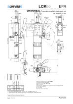 LCM50_Pneumatic retractable locating pin unit with hand lever,  single rod-7
