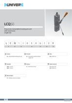 LCQ50_Pneumatic retractable locating pin unit with hand lever,  single rod-1