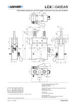 LCX50_Irreversible pneumatic retractable locating pin unit with hand lever,  double orientable rod-2