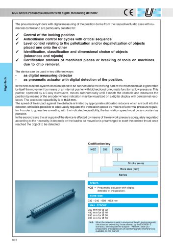 NQZ_Pneumatic cylinder with digital measuring detector