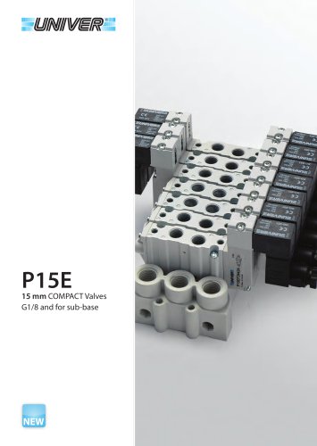 P15E 15 mm COMPACT Valves G1/8 and for sub-base