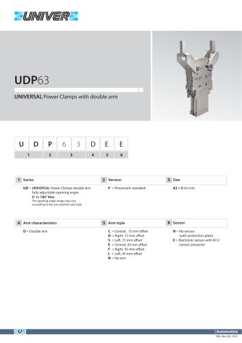 UDP63_UNIVERSAL Power Clamps with double arm