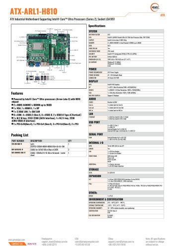 ATX-ARL1-H810_Datasheet