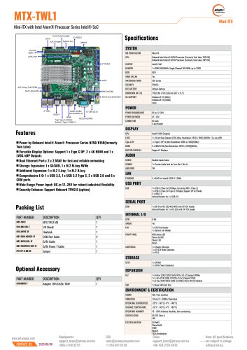 JLI1U-20 - Jetway Information Co., Ltd. - PDF Catalogs | Technical