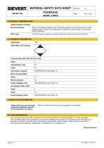 MATERIAL SAFETY DATA SHEET  POWERGAS 220383, 2 20483 - 4