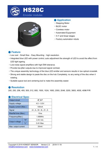 HS28C Datasheet