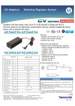 AC Adaptors  Switching Regulator System - CV series-1