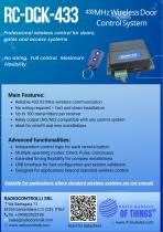 433MHz Wireless Door Control Brochure-1