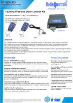 433MHz Wireless Door Control kit DATASHEET-1