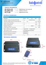 433MHz Wireless Door Control kit DATASHEET-2