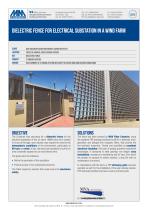 Dielectric Fence Electrical Substation windFarm-1