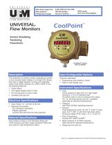 CoolPoint vortex flow meter for water or corrosives CoolPoint D2 Totalizer series (3/4 -2 inch) - 1