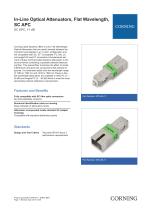 In-Line Optical Attenuators, Flat Wavelength,  SC APC-1