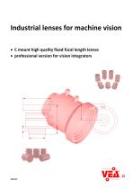 C mount lens for machine vision - 1